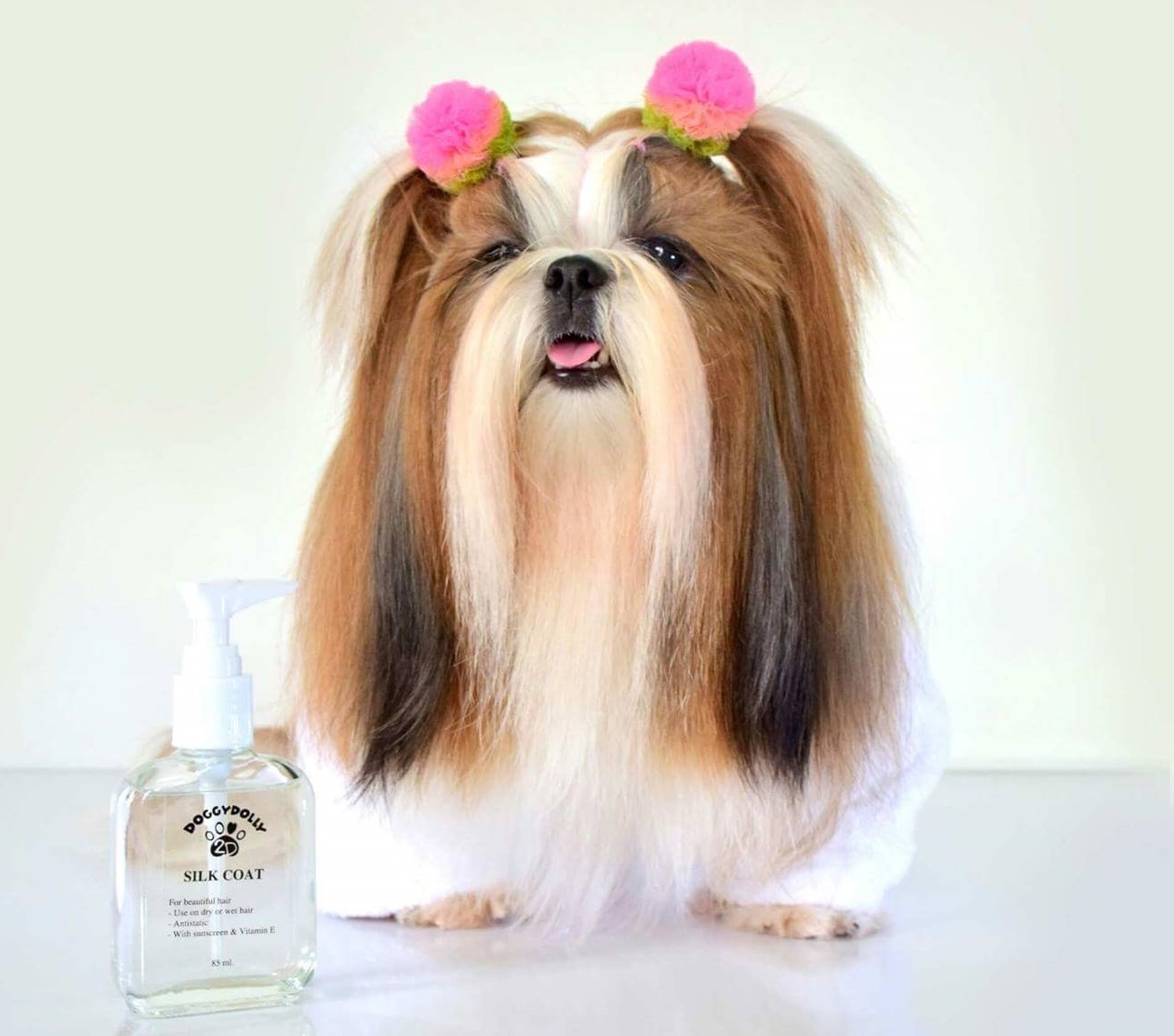 DoggyDolly PS001 Silk Coat Fellpflege für Hunde 3er Set