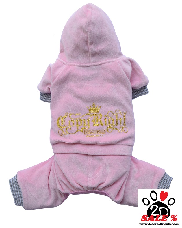 DoggyDolly DRF021 Jogginganzug für Hunde rosa