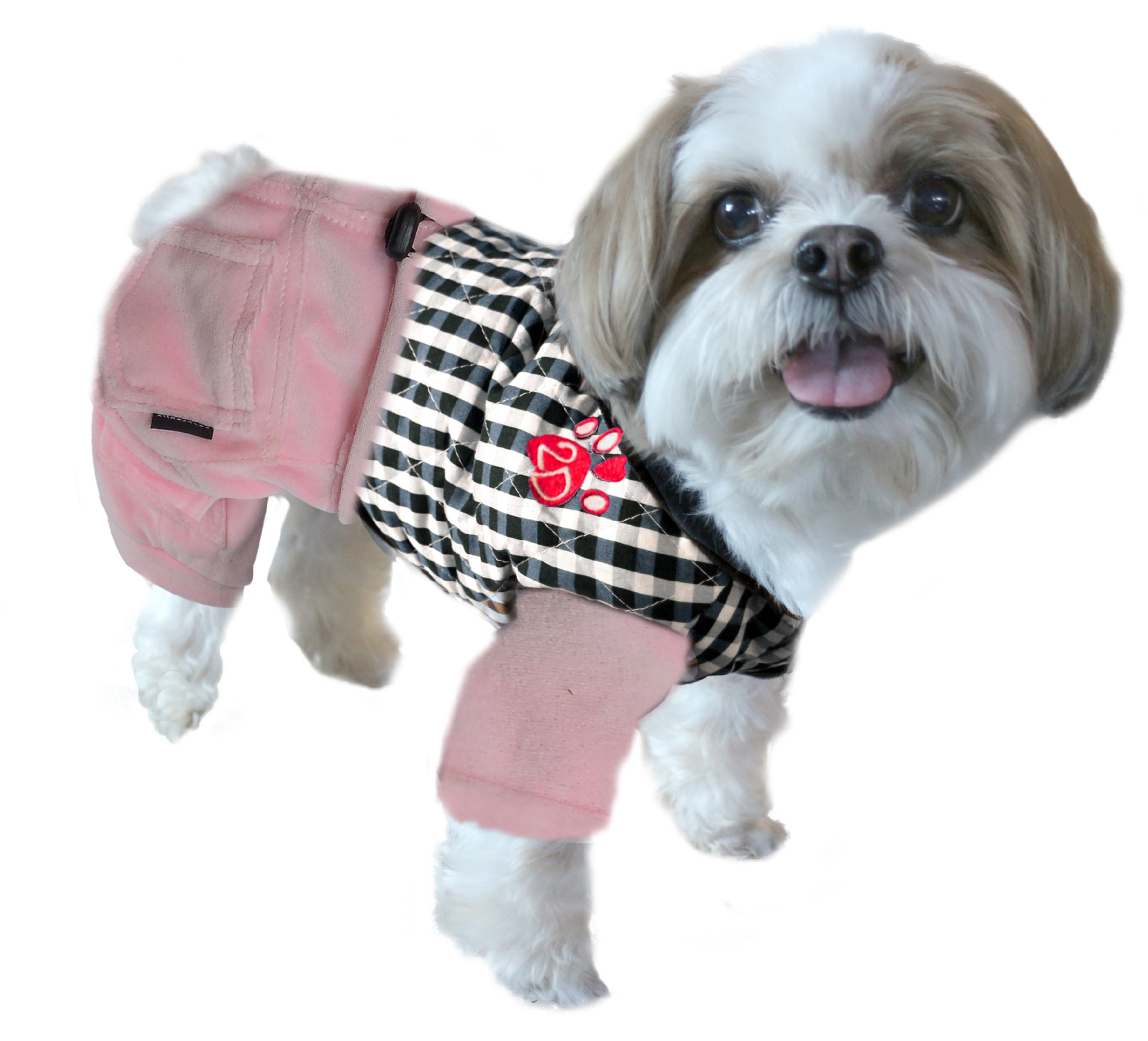 DoggyDolly W366 Outdoor Jogginganzug für Hunde rosa