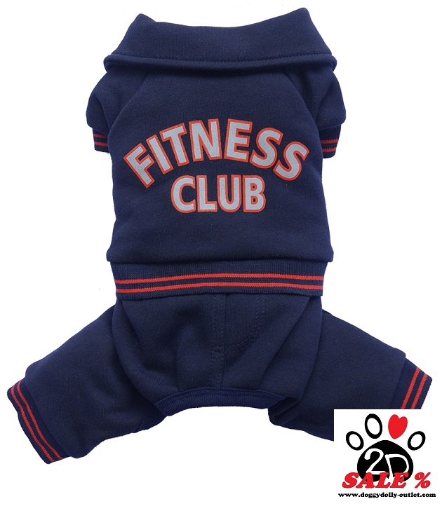 DoggyDolly DRF029 Jogginganzug für Hunde blau