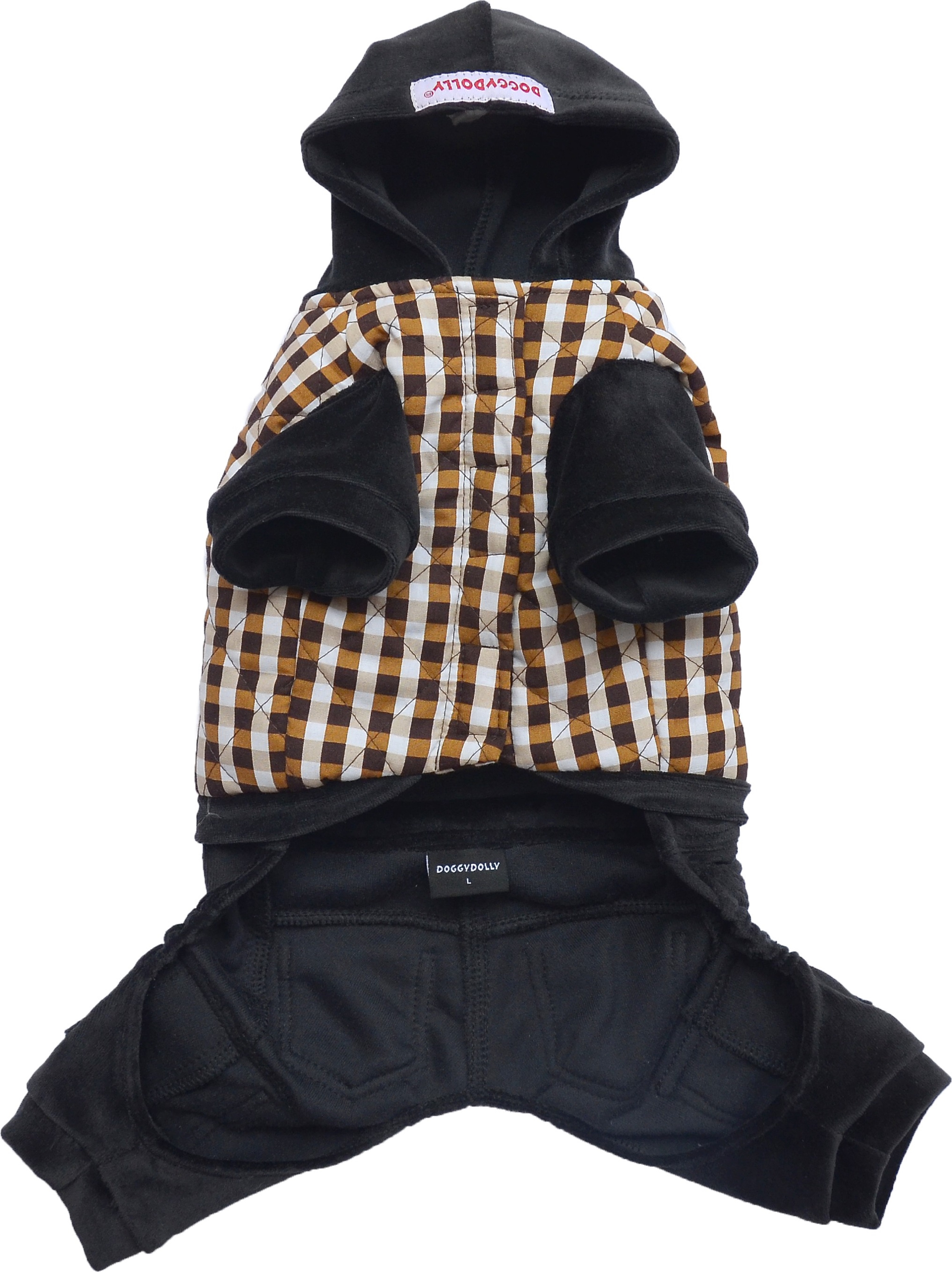 DoggyDolly W367 Outdoor Jogginganzug für Hunde schwarz