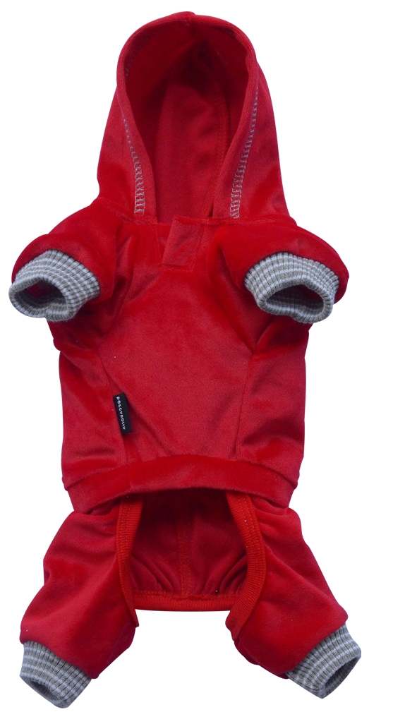 DoggyDolly DRF024 Jogginganzug für Hunde rot