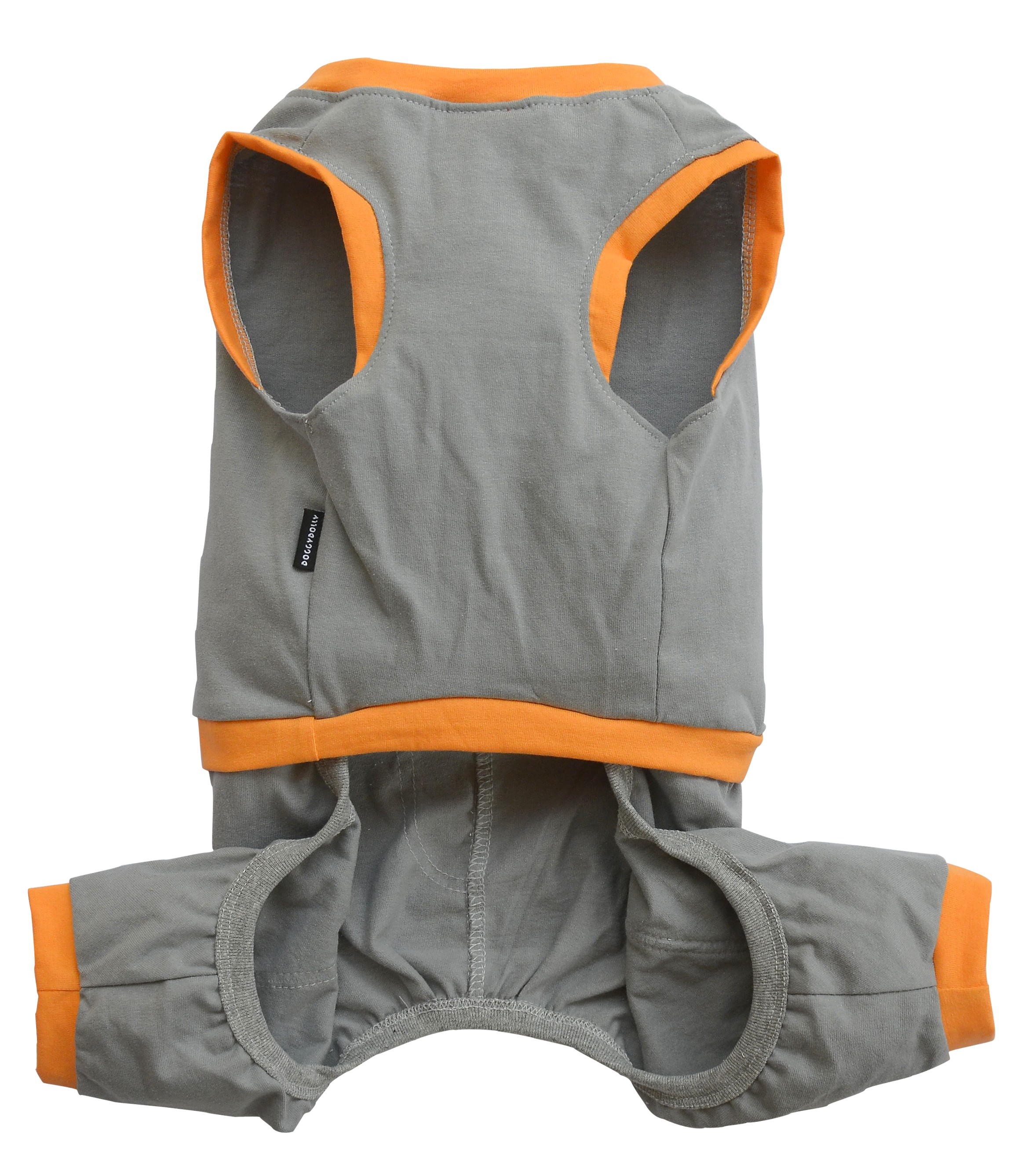 DoggyDolly C279 Jogginganzug für Hunde grau.orange