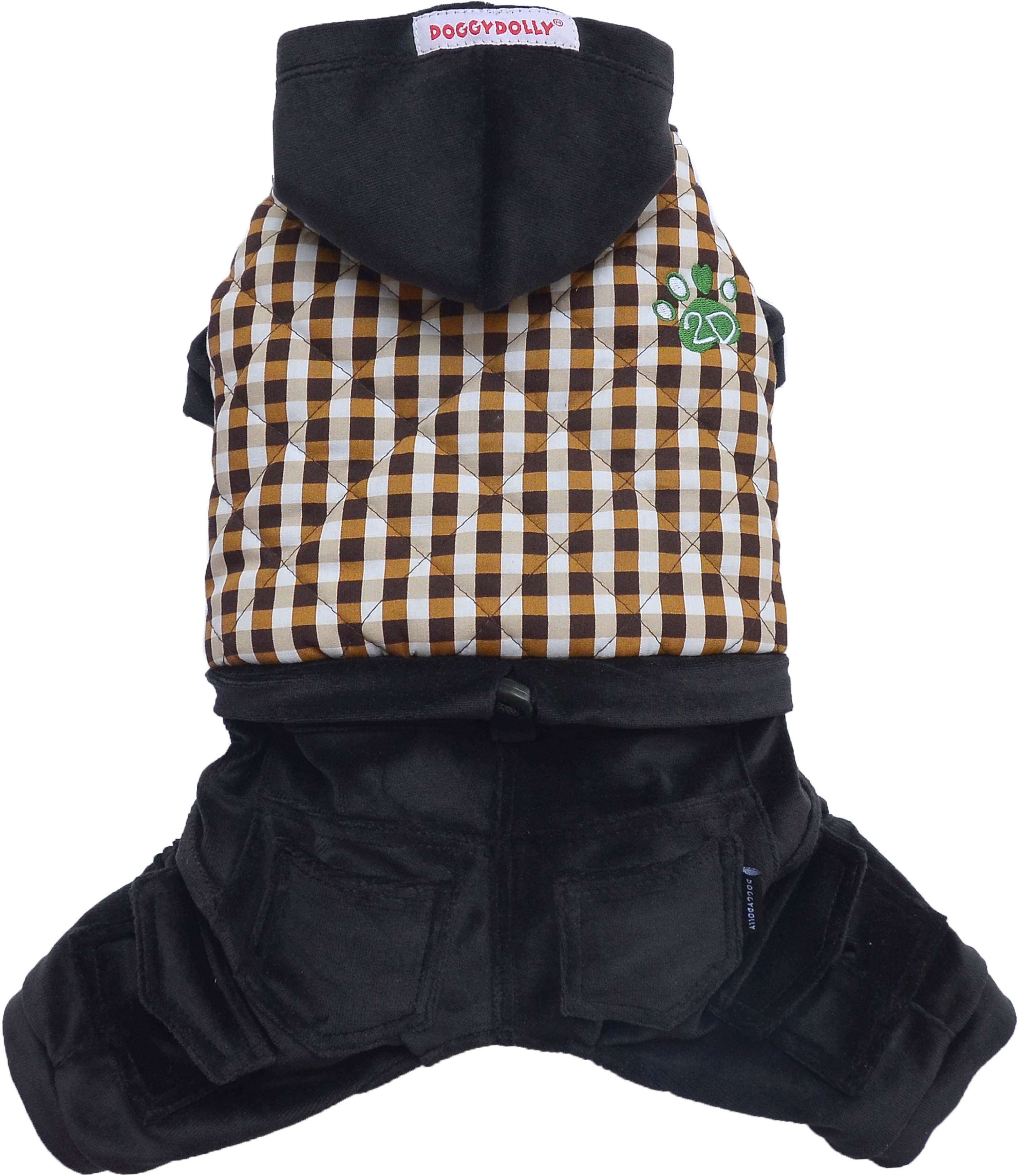 DoggyDolly W367 Outdoor Jogginganzug für Hunde schwarz