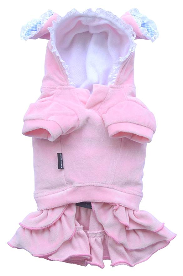 DoggyDolly DRF005 Joggingkleid für Hunde Bunny rosa