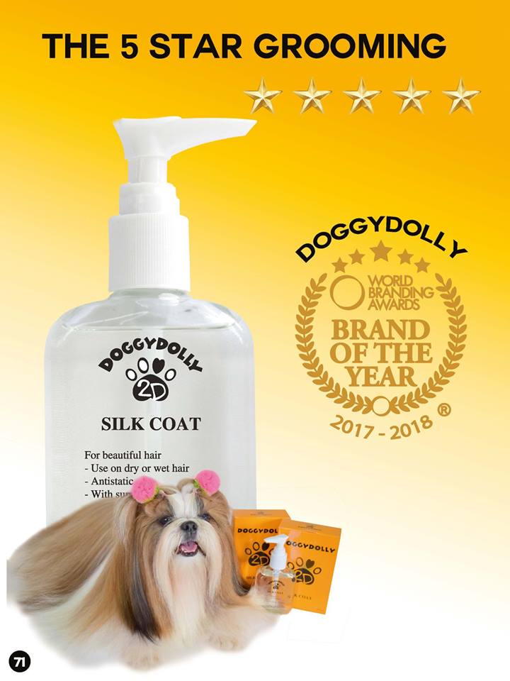 DoggyDolly PS001 Silk Coat Fellpflege für Hunde 10er Set